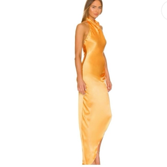 Amanda Uprichard Samba Silk Maxi Gown Dress  Size Small - Picture 2 of 10